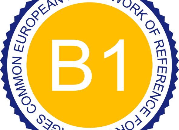 Language-proficiency-framework-cefr-B1-badge