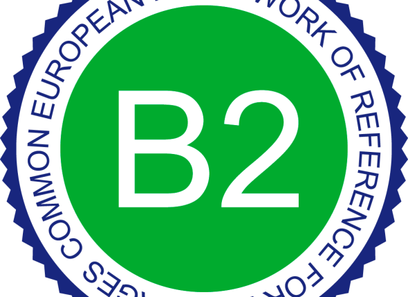 Language-proficiency-framework-cefr-B2-badge